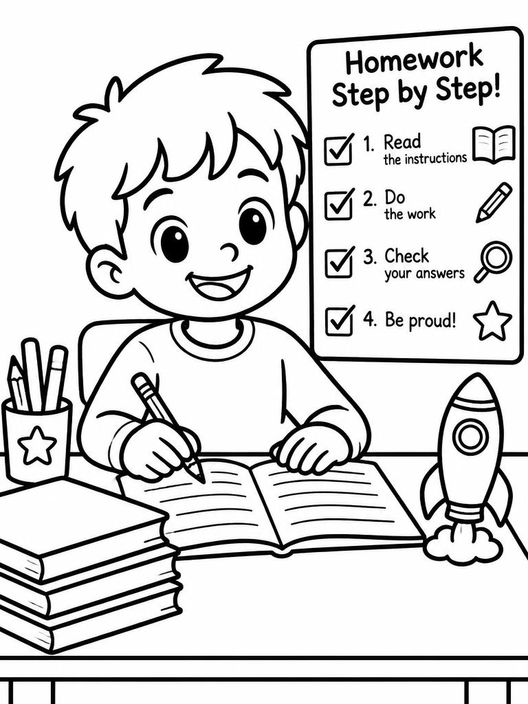 Free printable adhd coloring page for kids 2